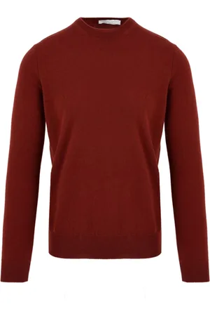 FILIPPO DE LAURENTIIS Strik, Herre, Rød, XL, Cashmere, Cashmere Sweaters til Mænd