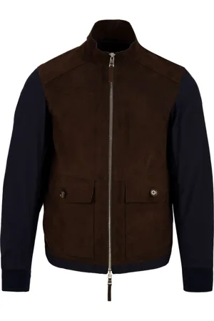 THE JACK LEATHERS Jakke, Herre, Brun, XL, Læder, Owen Perfo Mix Læderjakke til Mænd