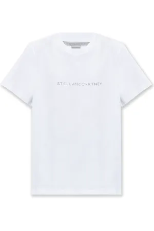 Stella McCartney Top, Dame, Hvid, M, Bomuld, T-shirt med Logo