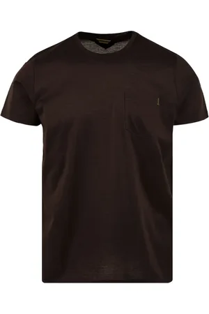 MOORER Top, Herre, Brun, 2XL, Bomuld, Brun T-shirts og Polos