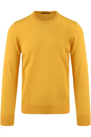 D.A. Daniele Alessandrini Sweathshirts & Hoodies, Herre, Gul, S, Uld, Gule Sweaters til Mænd