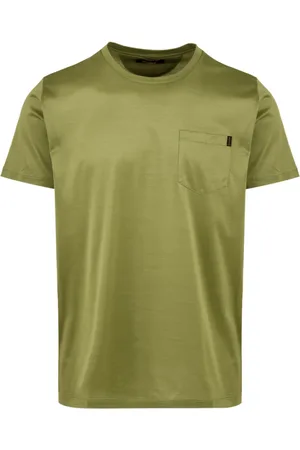 MOORER Top, Herre, Grøn, M, Bomuld, Bomuld T-shirts og Polos