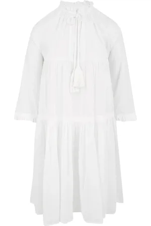 Douuod Woman Kjole, Dame, Hvid, XS, Uld, Hvid Kjole fra Douuod