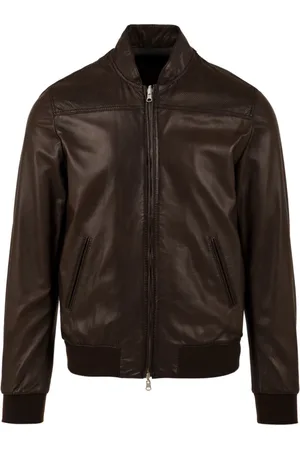 THE JACK LEATHERS Jakke, Herre, Brun, 2XL, Læder, Fresco Napl Wood Læderjakker
