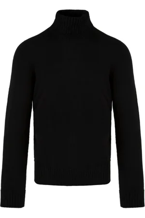 DRUMOHR Strik, Herre, Sort, XL, Sorte Sweaters til Mænd
