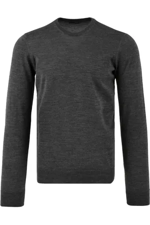 DRUMOHR Strik, Herre, Grå, S, Grå Sweaters til Mænd