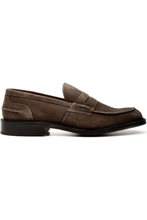 TRICKERS Sko, Herre, Grå, 41 1/2 EU, Suede, James Suede Grå Flade Sko