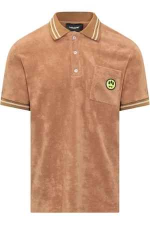 BARROW Top, Herre, Brun, S, Bomuld, Bomuldsterry polo med logo