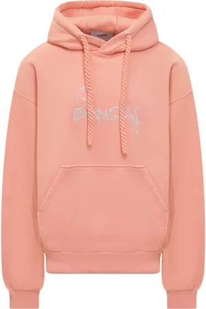 BONSAI Sweathshirts & Hoodies, Herre, Lyserød, XS, Uld, Snørelukning Hættetrøje