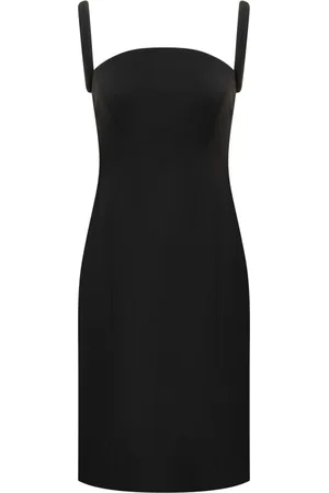 VERSACE Kjole, Dame, Sort, XS, Uld, Løft din stil med denne fantastiske sheath kjole