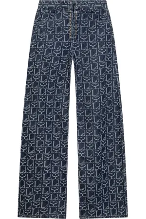 Ludovic De Saint Sernin Jeans, Dame, Blå, W26, Denim, Wide Jeans