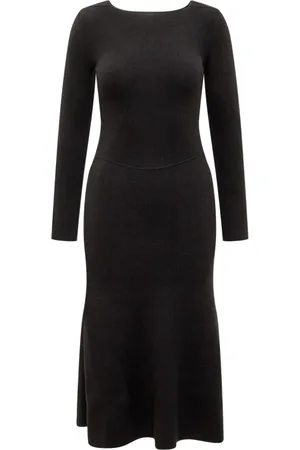 Victoria Beckham Kjole, Dame, Sort, L, Cirkel Panel Kjole
