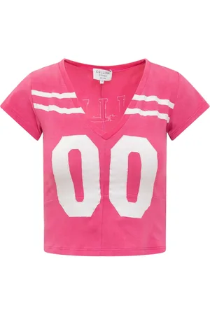 Collina Strada Top, Dame, Lyserød, S, V-hals Logo T-shirt