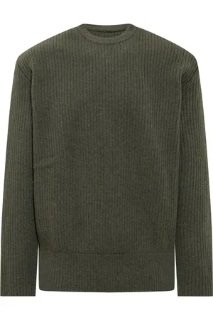 Givenchy Strik, Herre, Grøn, XS, Uld, Oversized Crew Neck Sweater