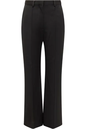 Lanvin Bukser, Dame, Sort, M, Uld, Cropped Flared Bukser