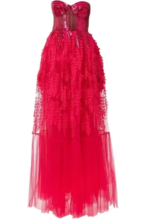 Elisabetta Franchi Kjole, Dame, Lyserød, S, Polyester, Lang kjole