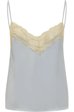 Jucca Top, Dame, Grå, M, Top med blonder