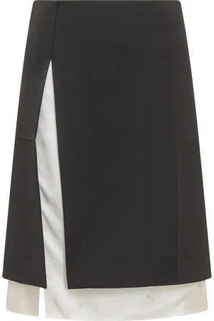 Peter Do Nederdel, Dame, Sort, 2XS, Uld, Side Slit Blyant Nederdel
