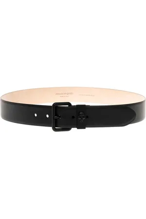 Alexander McQueen Tilbehør, Herre, Sort, 90 CM, Læder, Bælte