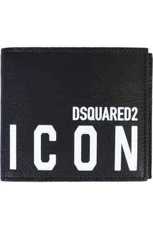 Dsquared2 Tilbehør, Herre, Sort, ONE SIZE, Bomuld, Be Icon Wallet
