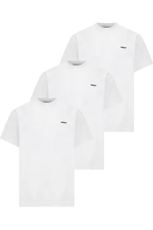 AMBUSH Top, Dame, Hvid, 2XS, Hvide Logo Crewneck T-shirts