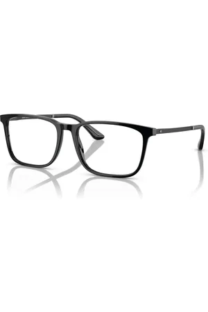 Giorgio Armani Tilbehør, unisex, Sort, 55 MM, AR 7249 Solbriller i Børstet Sort
