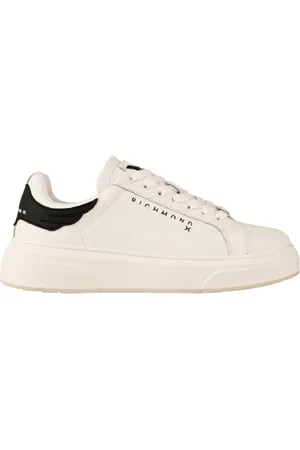 John Richmond Sko, Herre, Hvid, 42 EU, Læder, Minimalistisk Læder Sneaker