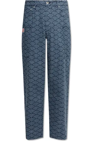 Kenzo Jeans, Herre, Blå, W32, Bomuld, Mønstrede Jeans
