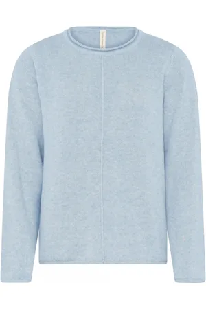 Skovhuus Strik, Dame, Blå, 2XL, Uld, Blød og stilfuld O-Neck Pullover
