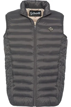 Schott NYC Jakke, Herre, Grå, S, Uld, Vests