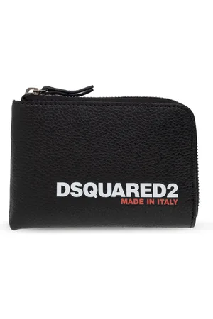 Dsquared2 Tilbehør, Herre, Sort, ONE SIZE, Uld, Kortholder med logo