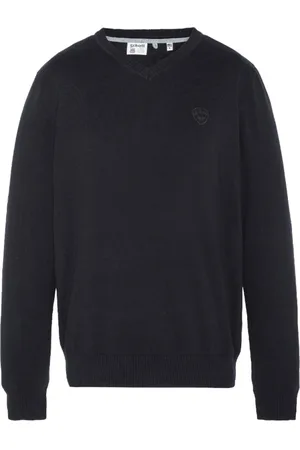 Schott NYC Sweathshirts & Hoodies, Herre, Sort, XL, Bomuld, 100% Bomuld V-Hals Trøje