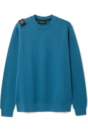 MA.STRUM Sweathshirts & Hoodies, Herre, Blå, S, Bomuld, Core Crew Sweatshirt i Stormblå