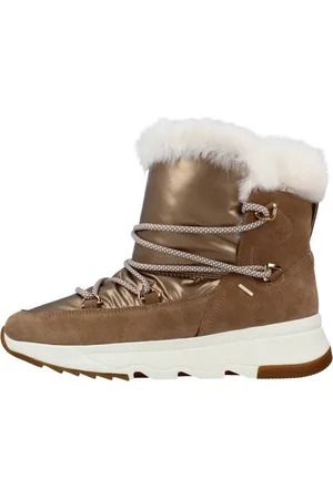 Geox Sko, Dame, Brun, 37 EU, Uld, Winter Støvler