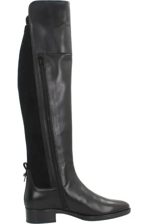 Geox Sko, Dame, Sort, 37 EU, Læder, Over-knee Støvler