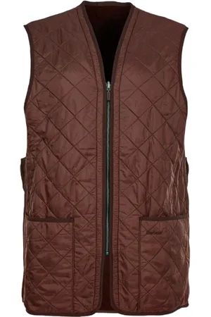 Barbour Jakke, Herre, Brun, XL, Ærmeløs Gilet med Lynlås