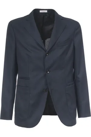 Boglioli Jakke, Herre, Blå, 2XL, Uld, Regular Fit Uldjakke