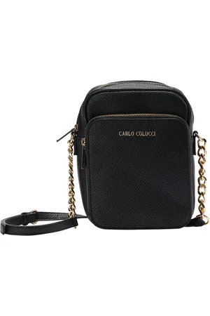 Carlo Colucci Taske, unisex, Sort, ONE SIZE, Uld, Cova Kædeshulder Taske