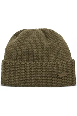 Saint Laurent Tilbehør, Dame, Grøn, M, Cashmere, Olivengrøn Cashmere Beanie