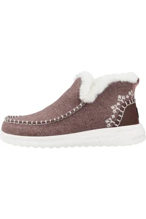 Hey dude Sko, Dame, Brun, 39 EU, Uld, Winter Støvler