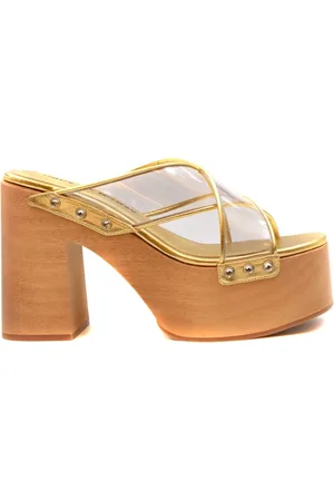 HAUS OF HONEY Sko, Dame, Gul, 37 EU, Uld, Moderne Sandaler