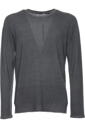 Majestic Strik, Herre, Grå, M, Sweater M251-Hpu127