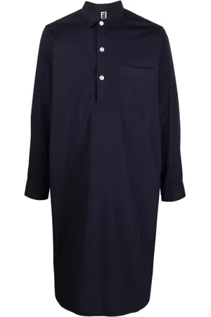 Tekla Kjole, Dame, Blå, 2XS, Bomuld, Shirt Dresses