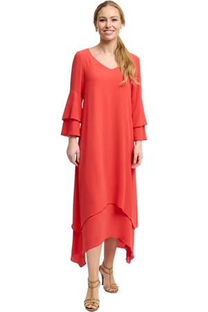 Elinette Kjole, Dame, , XL, Uld, Flames Straight Kjole