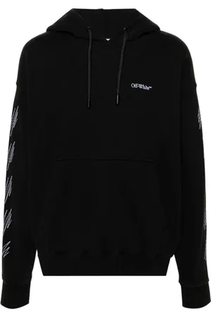 OFF-WHITE Sweathshirts & Hoodies, Herre, Sort, M, Bomuld, Sort hættetrøje med OFF-logo