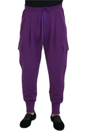 Dolce & Gabbana Bukser, Herre, Lilla, XL, Bomuld, Chinos