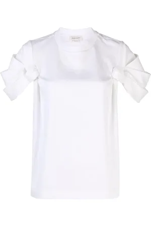 Alexander McQueen Top, Dame, Hvid, S, Uld, Hvide T-shirts og Polos fra