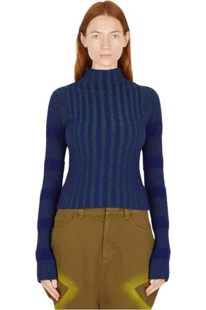 Paula Canovas Del Vas Strik, Dame, Blå, M, Uld, Knitwear