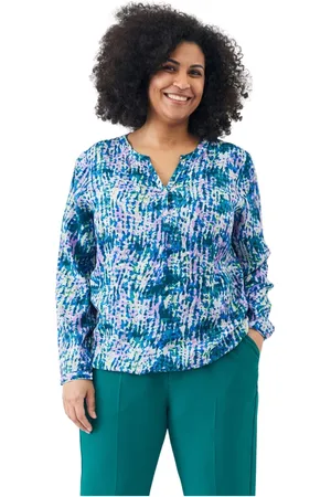 ADIA Bluser & Skjorter, Dame, Flerfarvet, XS, Uld, ADDorthea - Lilla V-hals Bluse