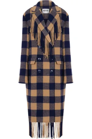 Moschino Frakke, Dame, , XS, Uld, Ternet Franset Uldfrakke